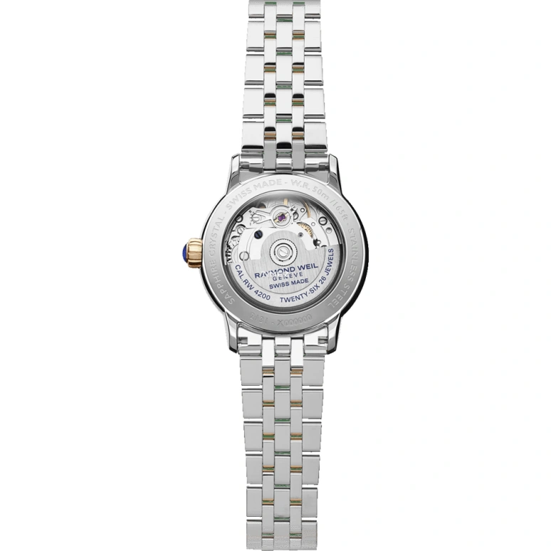 Raymond Weil,Women’s 31mm,31mm,Stainless Steel,Stainless Steel,White,Automatic,Sapphire,Round,2131,2131-SP5-00966