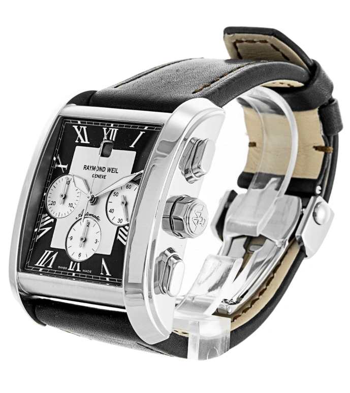 Raymond Weil,Men’s 50mm,50mm,Stainless Steel,Grey,Automatic,Chronograph,Day,4878,4878-STC-00268