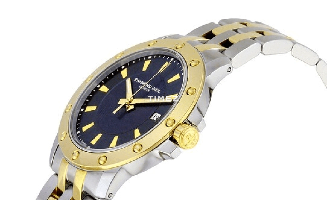 Raymond Weil,Men’s 39mm,39mm,Stainless Steel,Blue,Quartz,Day,Sapphire,Crystal Glass,5599,5599-STP-50001