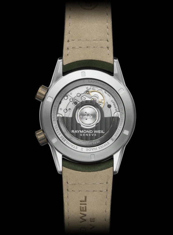 Raymond Weil,Men’s 40.50mm,40.50mm,Stainless Steel,Green,Automatic,Day,Dule Time,World Time,2765,2765-SBC-52001