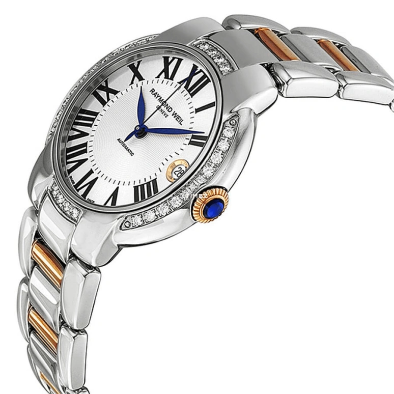 Raymond Weil,Women’s 35mm,35mm,Stainless Steel,Silver,Grey,Automatic,Day,Sapphire,Crystal Glass,2935,2935-S5S-00659