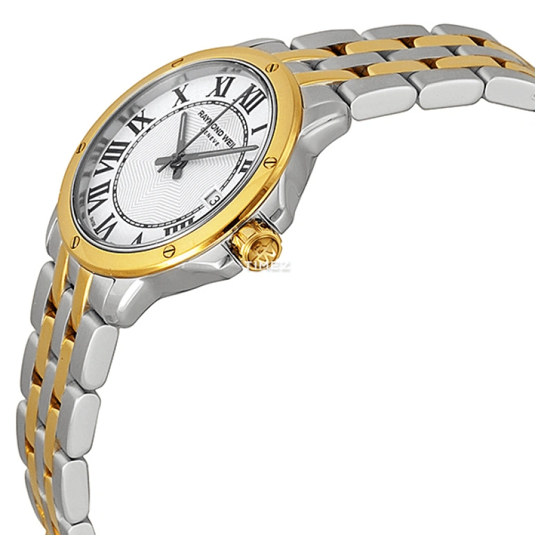 Raymond Weil,Women’s 28mm,28mm,Stainless Steel,White,Quartz,Day,Sapphire,Crystal Glass,5391,5391-STP-00300