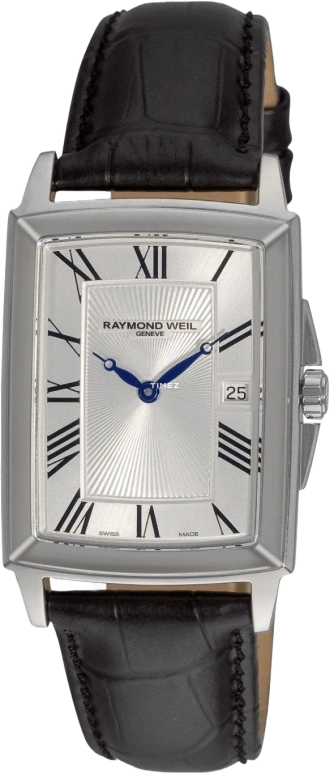Raymond Weil,Women’s 41mm,41mm,Stainless Steel,Silver,Grey,Quartz,Day,Sapphire,Crystal Glass,5396,5396-STC-00650
