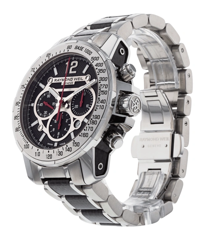 Raymond Weil,Men’s 46mm,46mm,Titanium,Black,Automatic,Chronograph,Day,7800,7800-TCF-05207
