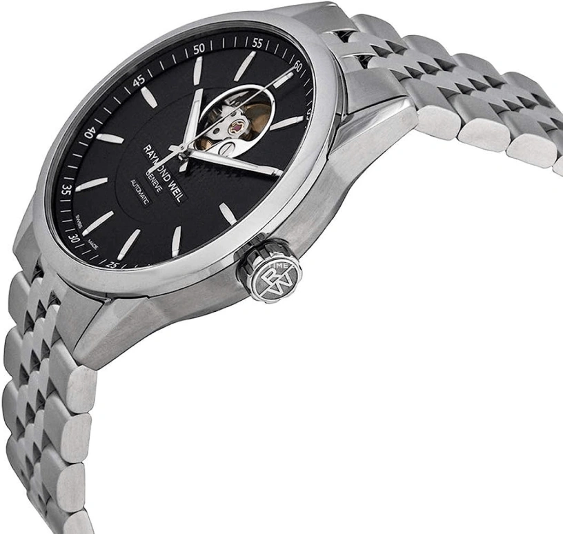 Raymond Weil,Men’s 42mm,42mm,Stainless Steel,Black,Automatic,Sapphire,Crystal Glass,Round,2710,2710-ST-20021