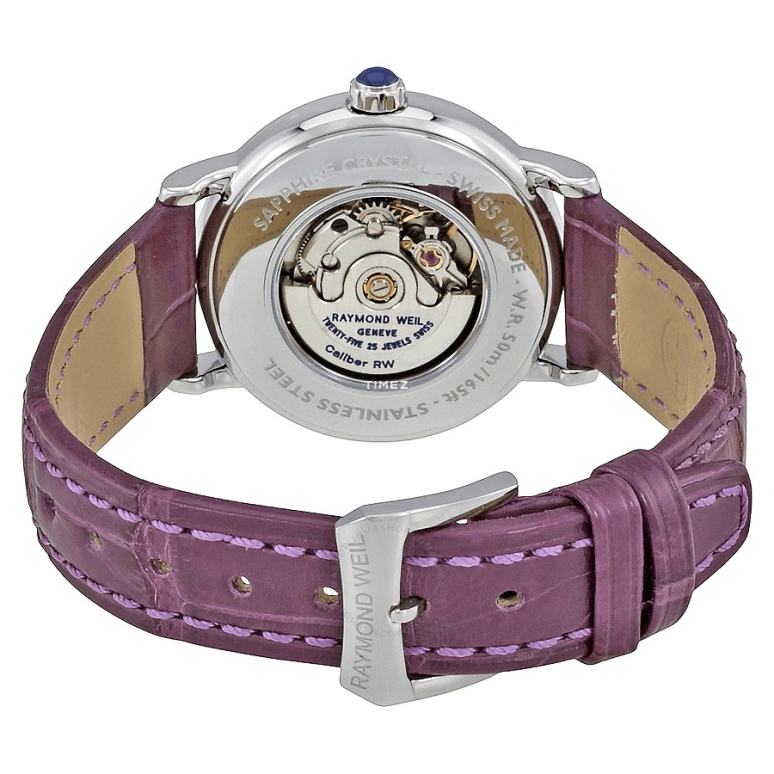 Raymond Weil,Women’s 30mm,30mm,Stainless Steel,Silver White,Automatic,Day,Round,2637,2637-SLS-00966