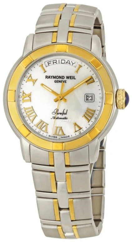 Raymond Weil,Men’s 40mm,40mm,Stainless Steel,Silver White,Automatic,Day,Sapphire,Crystal Glass,2844,2844-STG-00908