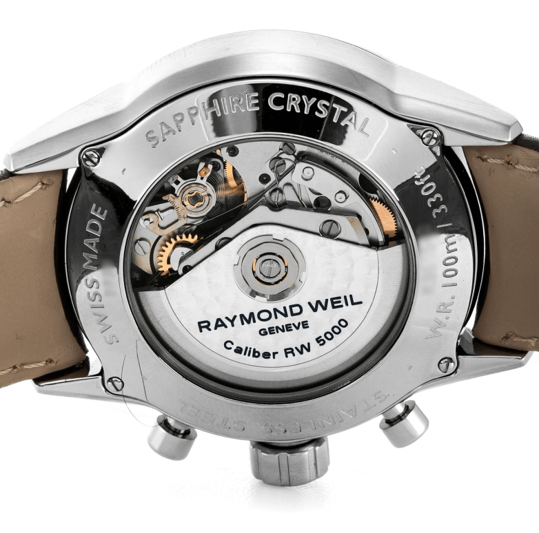 Raymond Weil,Men’s 42mm,42mm,Stainless Steel,Grey,Automatic,Chronograph,Date,Day,7730,7730-STC-05600