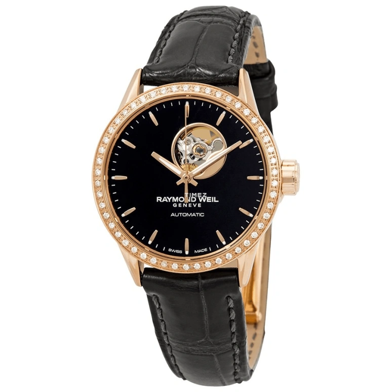 Raymond Weil,Women’s 29mm,29mm,Stainless Steel,Black,Automatic,Sapphire,Crystal Glass,Round,2410,2410-C5S-20011