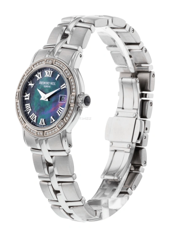 Raymond Weil,Women’s 27mm,27mm,Stainless Steel,Blue,Purple,Quartz,Day,Sapphire,Crystal Glass,9441,9441-STS-00278