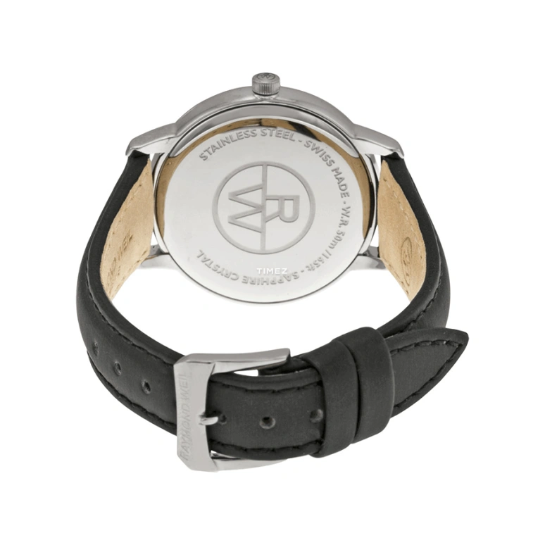 Raymond Weil,Women’s 34mm,34mm,Stainless Steel,Black,Quartz,Day,Sapphire,Crystal Glass,5388,5388-SLS-20081