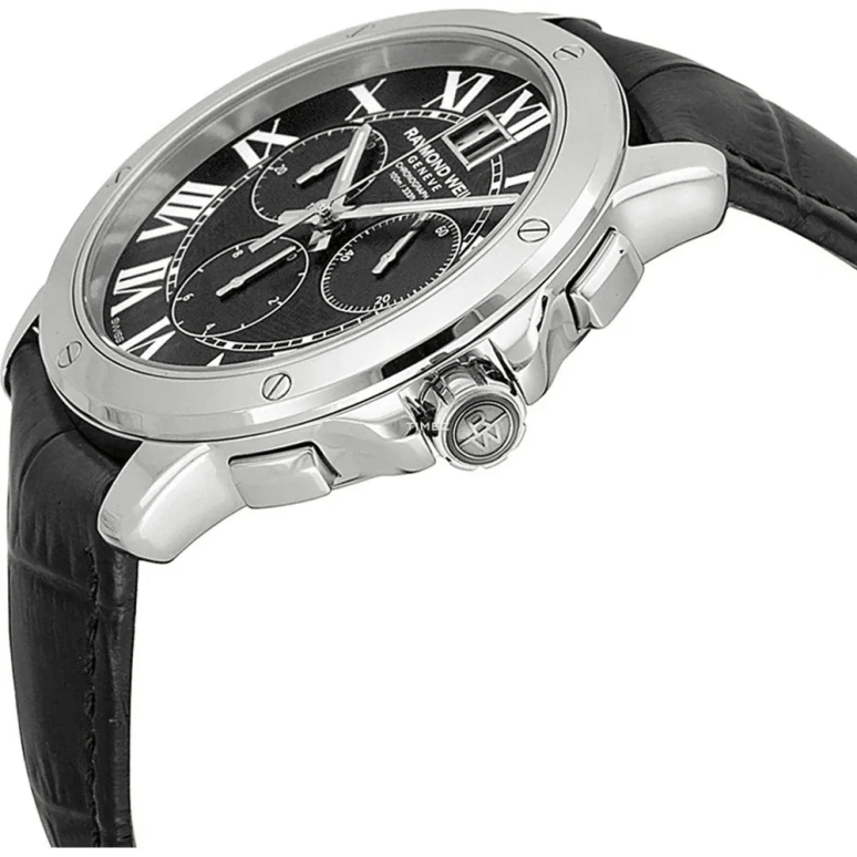 Raymond Weil,Men’s 40mm,40mm,Stainless Steel,Black,Quartz,Chronograph,Day,4891,4891-STC-00200