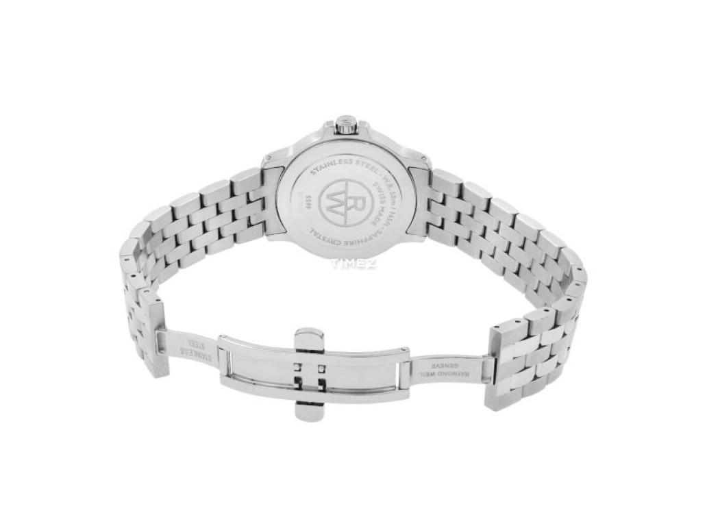 Raymond Weil,Men’s 39mm,39mm,Stainless Steel,Silver,Grey,Quartz,Day,Sapphire,Crystal Glass,5599,5599-ST-00658
