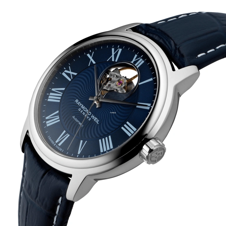 Raymond Weil,Men’s 39.50mm,39.50mm,Stainless Steel,Blue,Automatic,Sapphire,Crystal Glass,Round,2227,2227-STX-00508