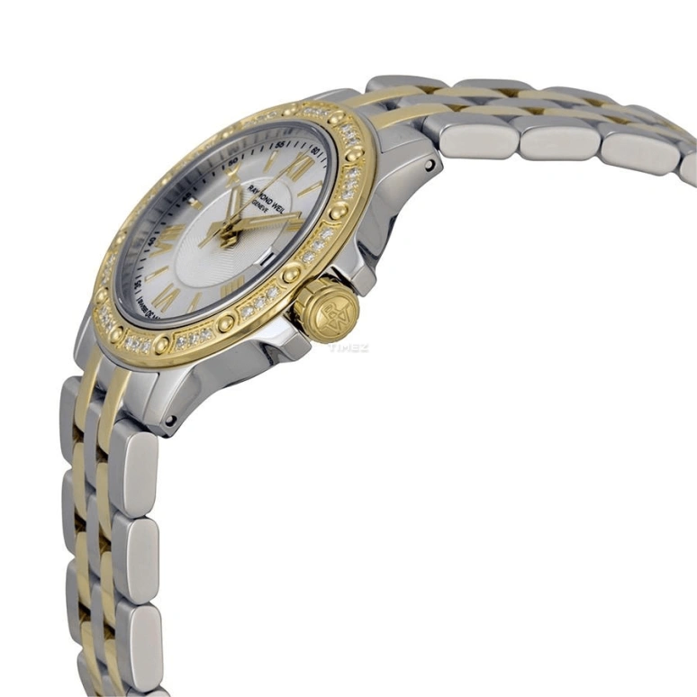 Raymond Weil,Women’s 28mm,28mm,Stainless Steel,Silver White,Quartz,Day,Sapphire,Crystal Glass,5399,5399-SPS-00657