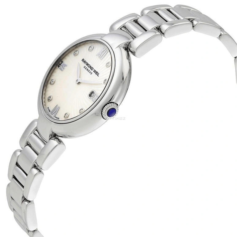 Raymond Weil,Women’s 32mm,32mm,Stainless Steel,White,Quartz,Day,Sapphire,Crystal Glass,1600,1600-ST-00995