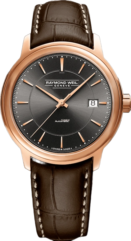 Raymond Weil,Men’s 40mm,40mm,Stainless Steel,Grey,Automatic,Day,Sapphire,Crystal Glass,2237,2237-PC5-60011