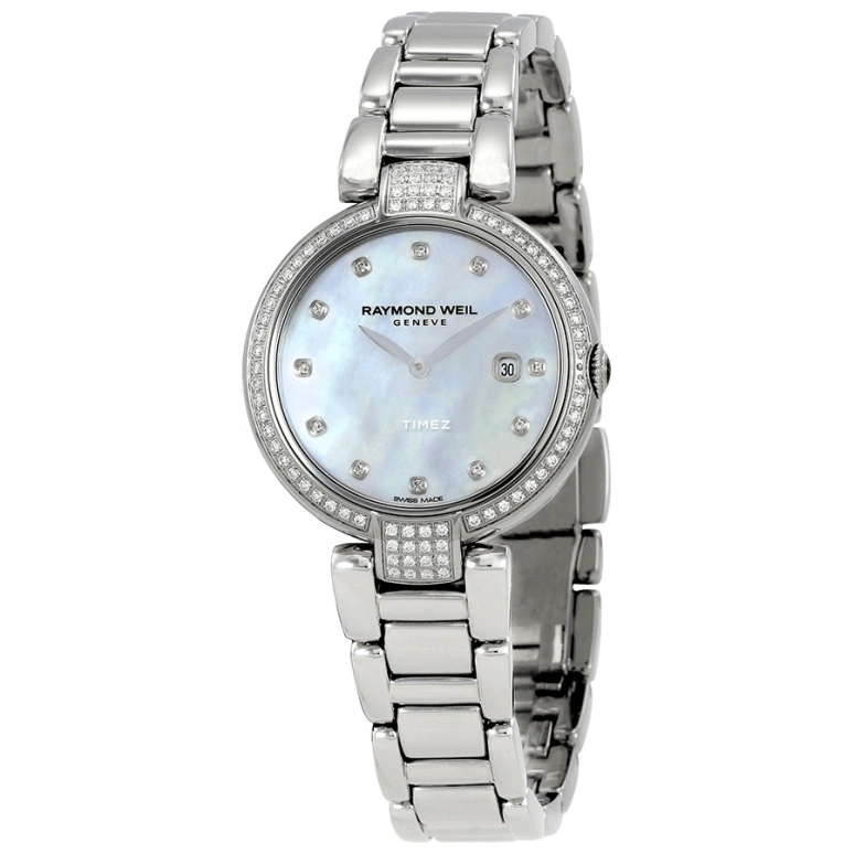 Raymond Weil,Women’s 32mm,32mm,Stainless Steel,White,Quartz,Day,Sapphire,Crystal Glass,1600,1600-SCS-97081