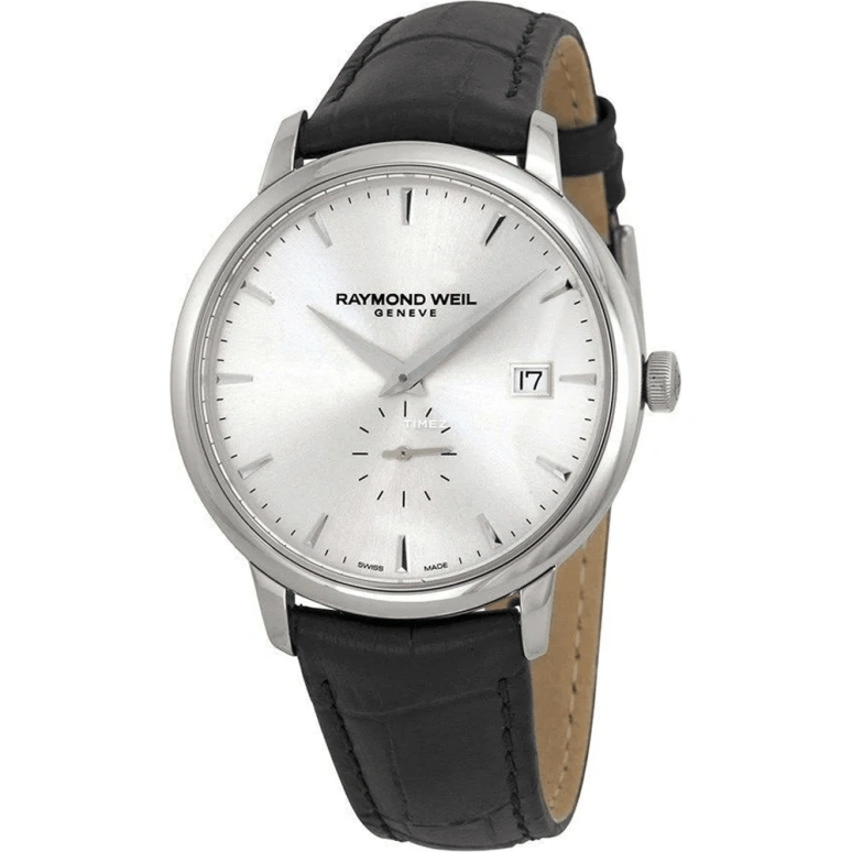 Raymond Weil,Men’s 39mm,39mm,Stainless Steel,Silver,Grey,Quartz,Day,Sapphire,Crystal Glass,5484,5484-STC-65001