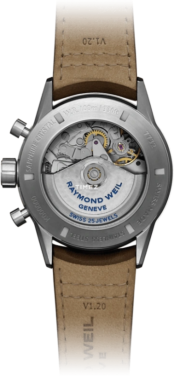Raymond Weil,Men’s 42mm,42mm,Stainless Steel,Blue,Automatic,Chronograph,Date,Day,7732,7732-TIC-50421