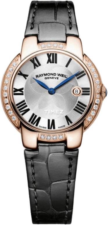 Raymond Weil,Women’s 29mm,29mm,Rose Gold,Silver,Grey,Quartz,Day,Sapphire,Crystal Glass,5229,5229-PCS-01659