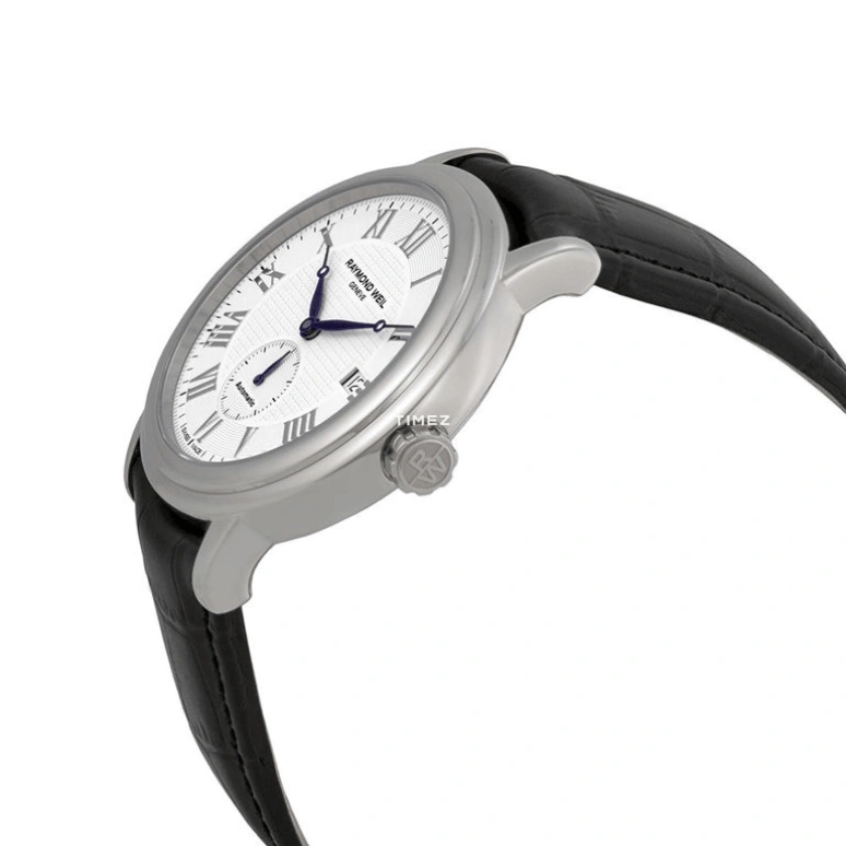 Raymond Weil,Men’s 39.50mm,39.50mm,Stainless Steel,Silver White,Automatic,Day,Sapphire,Crystal Glass,2838,2838-STC-00308