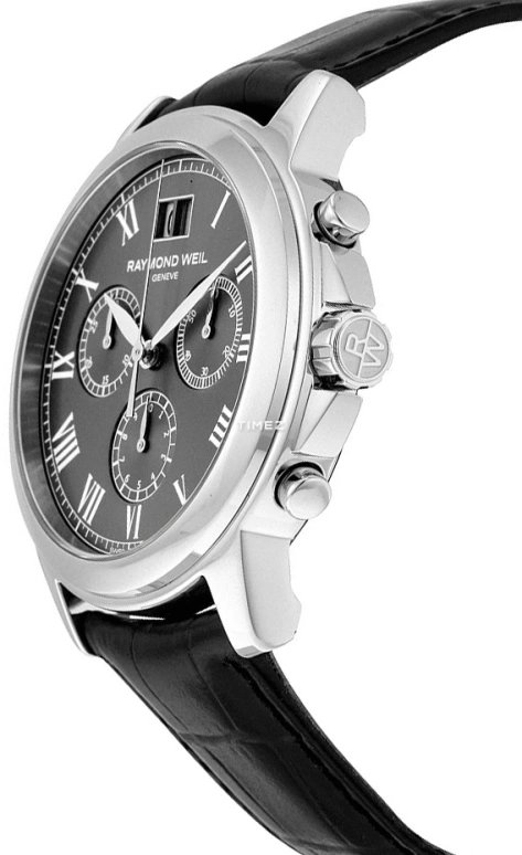 Raymond Weil,Men’s 39mm,39mm,Stainless Steel,Grey,Quartz,Chronograph,Day,4476,4476-STC-00600