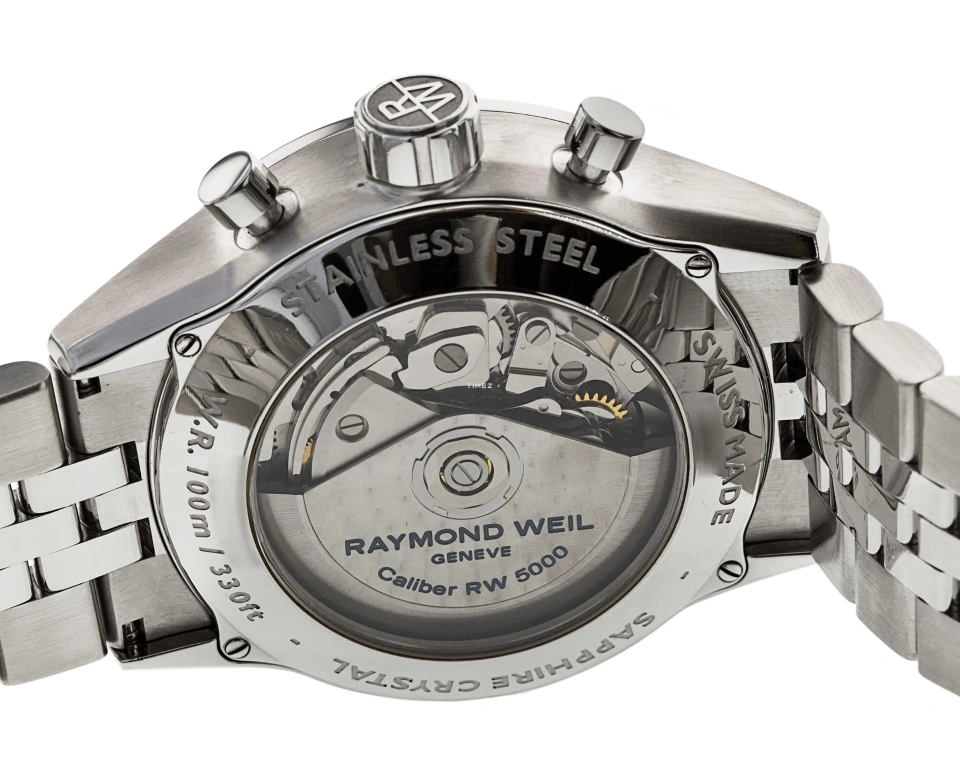 Raymond Weil,Men’s 42mm,42mm,Stainless Steel,Grey,Automatic,Chronograph,Date,Day,7730,7730-ST-60021