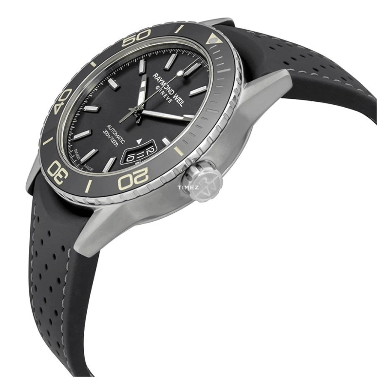 Raymond Weil,Men’s 42mm,42mm,Stainless Steel,Black,Automatic,Day,Sapphire,Crystal Glass,2760,2760-TR1-20001