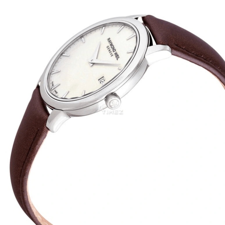 Raymond Weil,Women’s 34mm,34mm,Stainless Steel,Silver White,Quartz,Day,Sapphire,Crystal Glass,5388,5388-STC-40001
