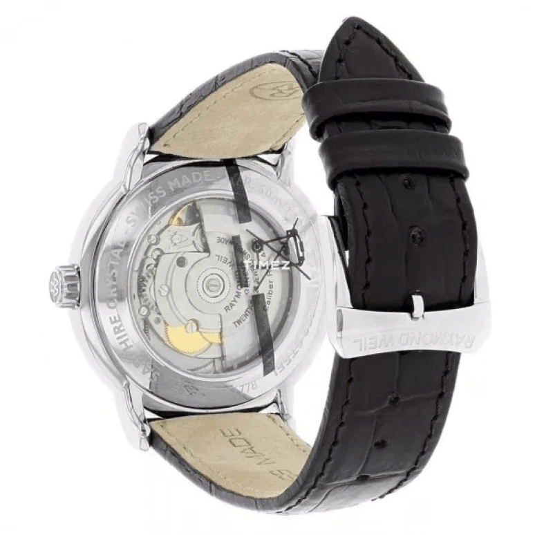 Raymond Weil,Men’s 39.50mm,39.50mm,Stainless Steel,Silver,Automatic,Day,Sapphire,Crystal Glass,2837,2837-SL5-65001
