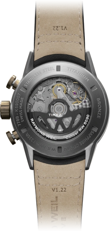 Raymond Weil,Men’s 43.50mm,43.50mm,Titanium,Bronze,Black,Automatic,Chronograph,Day,7780,7780-TB3-20423