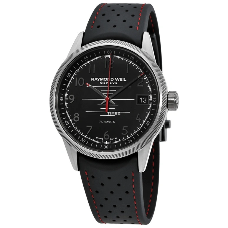 Raymond Weil,Men’s 42.50mm,42.50mm,Stainless Steel,Black,Automatic,Day,Sapphire,Crystal Glass,2754,2754-BKR-05200