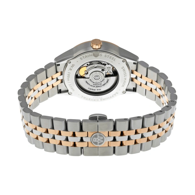 Raymond Weil,Men’s 38mm,38mm,Stainless Steel,Silver,Automatic,Day,Sapphire,Crystal Glass,2770,2770-SP5-65011