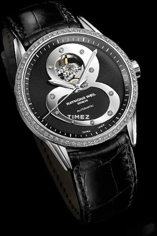 Raymond Weil,Men’s 38mm,38mm,Stainless Steel,Black,Automatic,Sapphire,Crystal Glass,Round,2750 SLS 88888