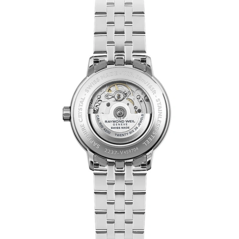 Raymond Weil,Men’s 40mm,40mm,Stainless Steel,Silver,Automatic,Day,Sapphire,Crystal Glass,2237,2237-ST-00659