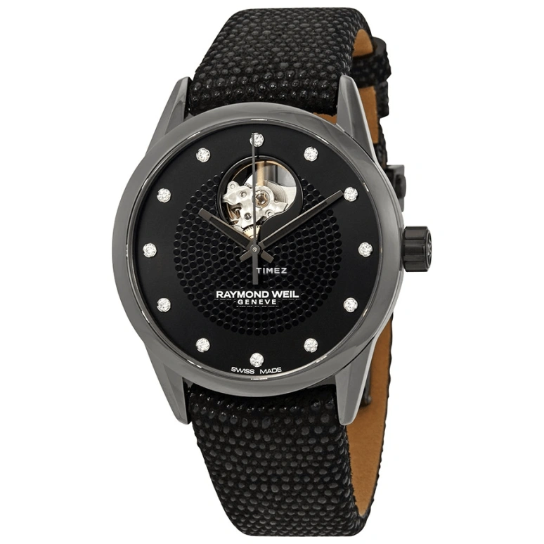 Raymond Weil,Women’s 38mm,38mm,Stainless Steel,Black,Automatic,Sapphire,Crystal Glass,Round,2750,2750-BK-20181