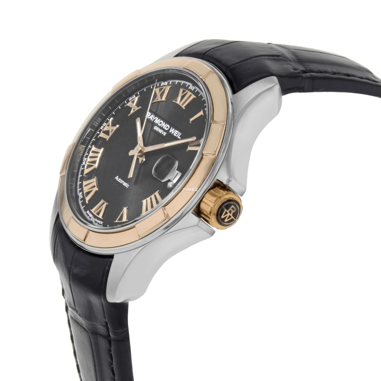 Raymond Weil,Men’s 39mm,39mm,Stainless Steel,Black,Automatic,Day,Sapphire,Crystal Glass,2970,2970-SC5-00208