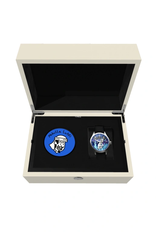 Reservoir,Comics by Reservoir 41.50mm,41.50mm,Stainless Steel,Multi-Color,Blue,White,Automatic,Jumping Hours,Retrograde,RSV04,RSV04.AL/133