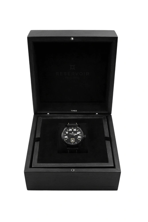 Reservoir,Airfight 43mm,43mm,Stainless Steel,Black,Automatic,Power Reserve Indicator,Jumping Hours,Retrograde,RSV02,RSV02.AF/231-155