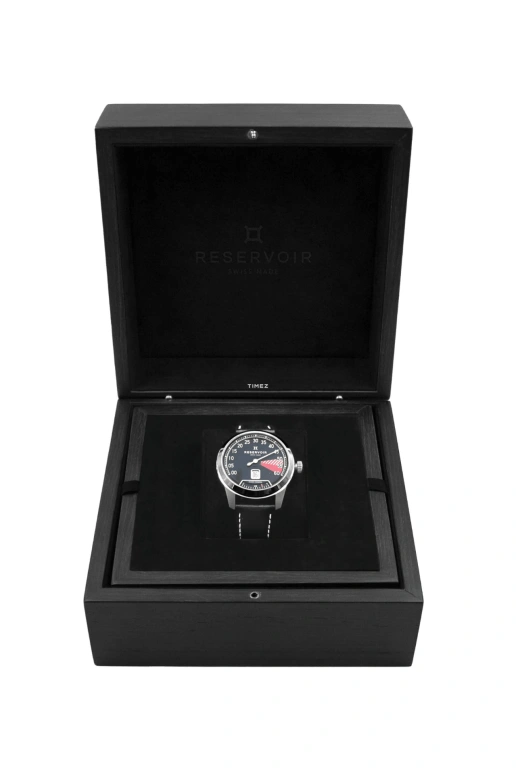 Reservoir,Supercharged 43mm,43mm,Stainless Steel,Dual,Black,Red,Automatic,Power Reserve Indicator,Jumping Hours,Retrograde,RSV01,RSV01.SC/130-12rz