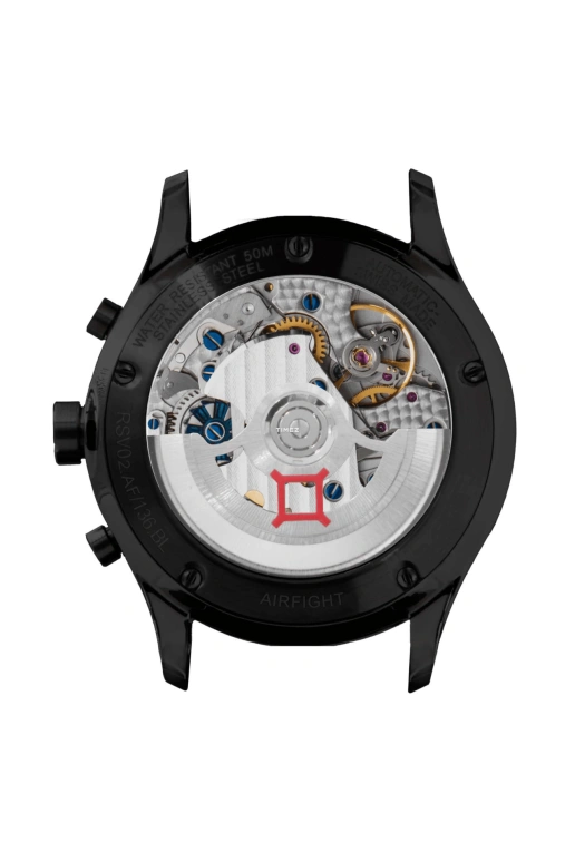 Reservoir,Airfight 43mm,43mm,Stainless Steel,Black,Automatic,Chronograph,Day,RSV02,RSV02.AF/136.BL