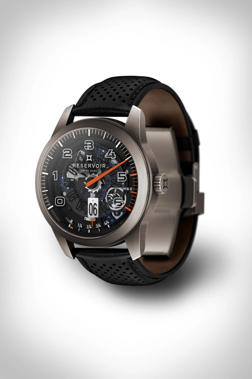 Reservoir,GT-Tour 43mm,43mm,Titanium,Black,Automatic,Power Reserve Indicator,Jumping Hours,Retrograde,RSV01,RSV01.GT/430-0