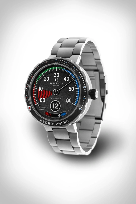 Reservoir,Hydrosphere 45mm,45mm,Stainless Steel,Black,Automatic,Power Reserve Indicator,Jumping Hours,Retrograde,RSV03,RSV03.HY/130-21.BF