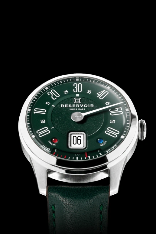 Reservoir,Longbridge 39mm,39mm,Stainless Steel,Green,Automatic,Power Reserve Indicator,Jumping Hours,Retrograde,RSV01,RSV01.LB/130-62s-1