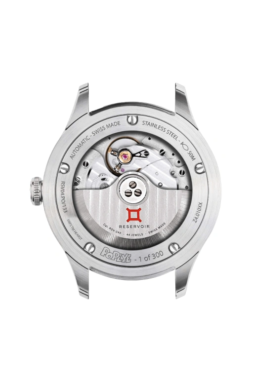 Reservoir,Popeye 41.50mm,41.50mm,Stainless Steel,Multi-Color,Green,Blue,Automatic,Jumping Hours,Retrograde,RSV04,RSV04.PO/133.GF