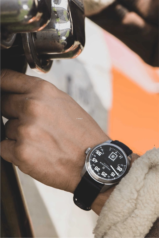 Reservoir,Airfight 43mm,43mm,Titanium,Black,Automatic,Power Reserve Indicator,Jumping Hours,Retrograde,RSV02,RSV02.AF/430-122-1