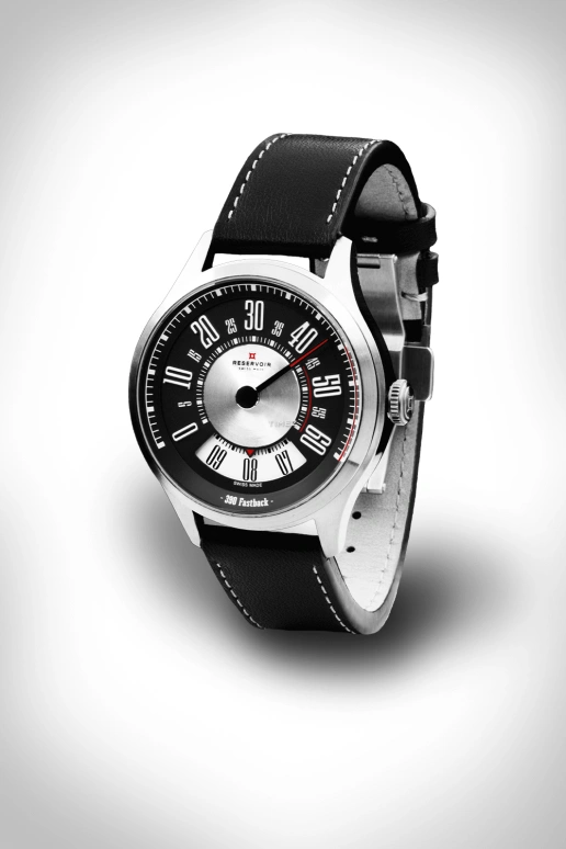 Reservoir,390 Fastback 41.50mm,41.50mm,Stainless Steel,Dual,Black,Silver,Automatic,Jumping Hours,Retrograde,RSV01,RSV01.3F/133.BK