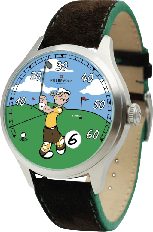 Reservoir,Popeye 41.50mm,41.50mm,Stainless Steel,Multi-Color,Green,Blue,Automatic,Jumping Hours,Retrograde,RSV04,RSV04.PO/133.GF