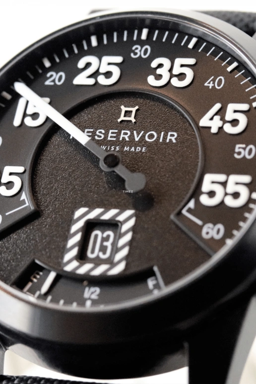 Reservoir,Airfight 43mm,43mm,Titanium,Black,Automatic,Power Reserve Indicator,Jumping Hours,Retrograde,RSV02,RSV02.AF/430-122